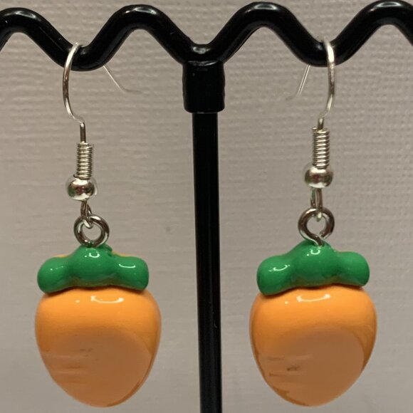 Carrot Earring, Vegetable Earring, Easter Earring, Funny Food Earring, Gift Idea - Picture 6 of 7
